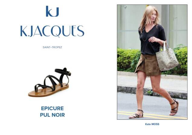 Kate Moss porte le modèle Epicure de K.Jacques.