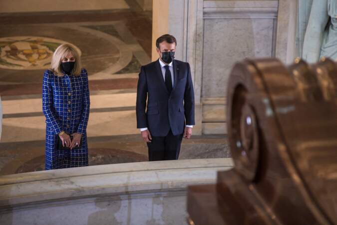 Le couple présidentiel ce mercredi 5 mai à Paris 
