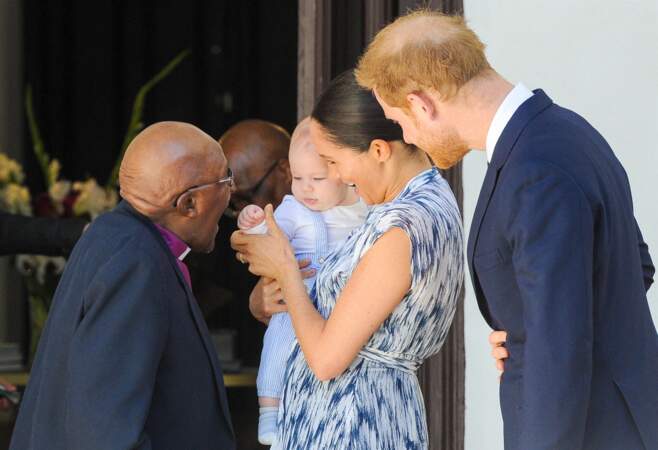 25 septembre 2019 : Meghan et Harry présentent Archie à Desmond Tutu
