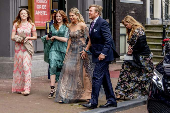 La famille royale néerlandaise était réunie à Amsterdam le 12 mai 2021 à l'occasion du 50 ème anniversaire de Maxima des Pays-Bas, qui aura lieu le 17 mai 2021.