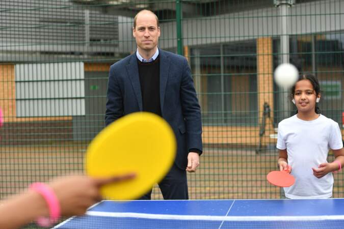 Le prince William a pris le match de tennis de table très au sérieux avant de changer de sport.