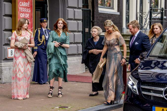 La reine Maxima au théâtre Carre pour l'émission spéciale "Une vie pleine de musique", à Amsterdam, le 12 mai 2021, en marge de son 50e anniversaire. 