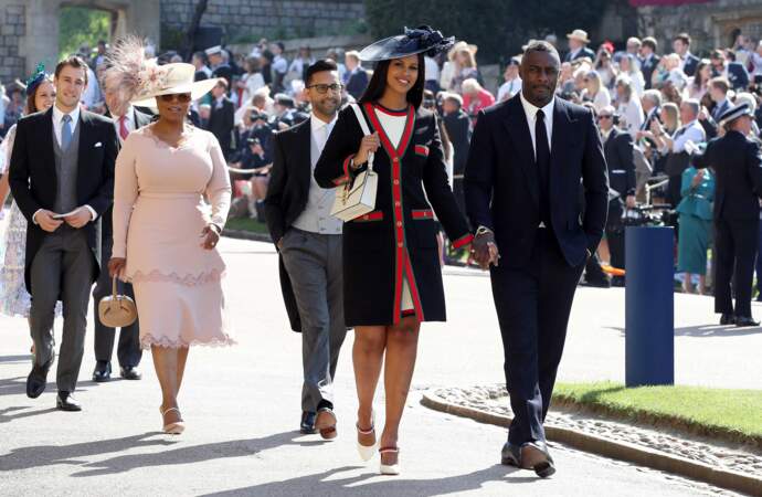19 mai 2018 : arrivée d'Idris Elba, Sabrina Dhowre et Oprah Winfrey 