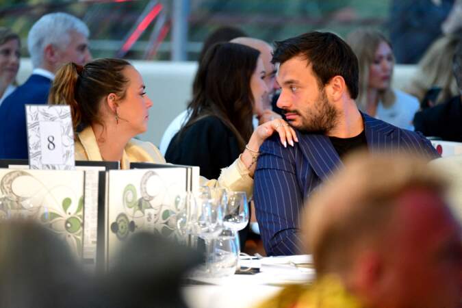 Pauline Ducruet et son compagnon Maxime Giaccardi à la soirée Amber Lounge 2021, ce vendredi 21 mai.
