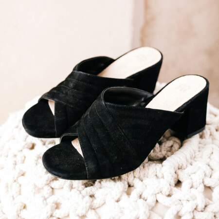 Mules 100% cuir, 59,99€, La Redoute Collection