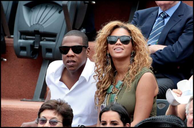Jay-Z et Beyoncé en 2010 à Roland-Garros