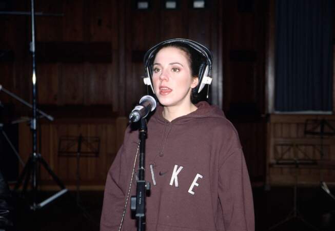Melanie C, en 2000, lors d'un enregistrement. 