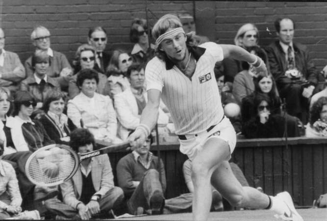 Le père, Bjorn Borg lors de l'US Open de 1977