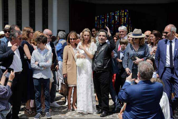 Laura Smet a choisi une robe de mariée signée Delphine Manivet pour épouser Raphaël Lancrey Javal, le 15 juin 2019.