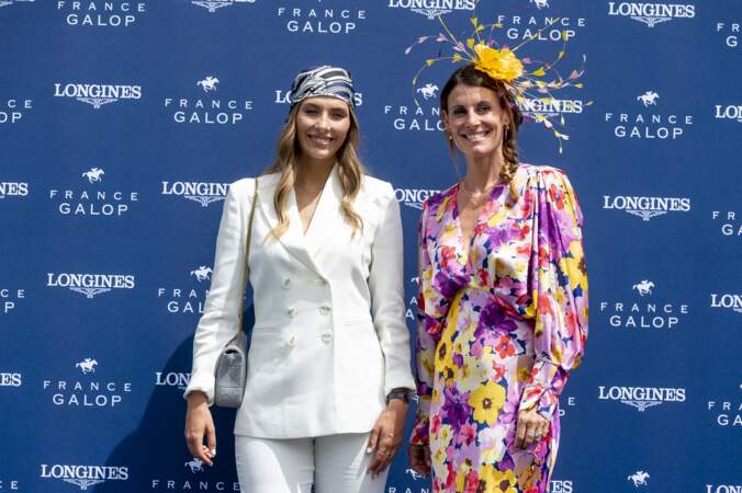Les deux anciennes Miss France, Sophie Thalmann et Camille Cerf, étaient présentes au Prix de Diane
