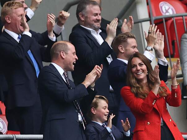 Passionné de foot, le prince George était surexcité dans les tribunes du stade de Wembley à Londres, ce mardi 29 juin 2021