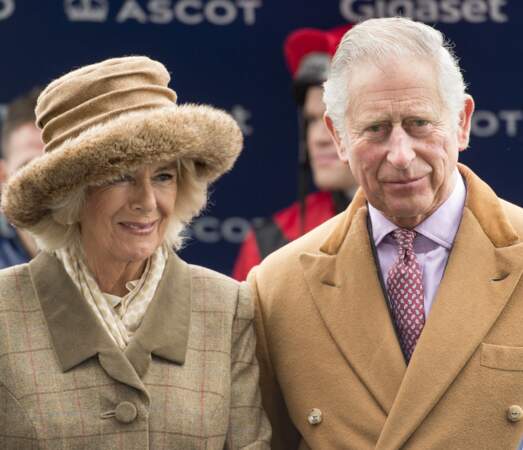 Le prince Charles et Camilla Parker Bowles à Ascot le 24 novembre 2017