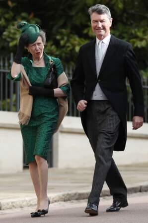 La princesse Anne d'Angleterre,  Timothy Laurence au château de Windsor le 12 octobre 2018