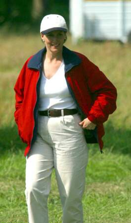 La comtesse Sophie de Wessex assiste à la course d'attelage à Sandringham dans le Norfolk, le 1 juillet 2002