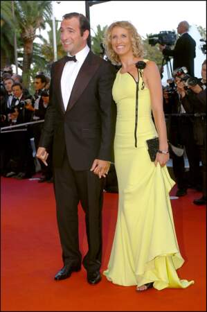 Jean Dujardin et Alexandra Lamy au Festival de Cannes en 2005.