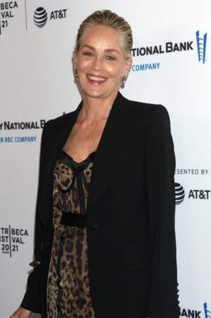 Sharon Stone - Soirée de clôture du Festival du film de Tribeca à New York le 19 juin 2021.