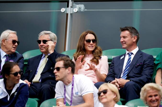 Michael Middleton a accompagné sa fille, Kate Middleton à Wimbledon ce 11 juillet 