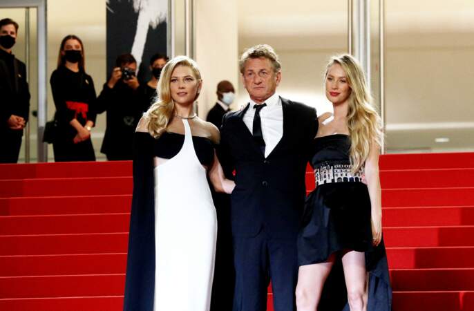 Katheryn Winnick, Sean Penn, sa fille Dylan Penn sur le red carpet de Cannes
