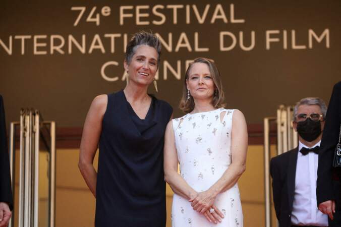 Jodie Foster et sa femme Alexandra Hedison le 6 juillet 2021 à Cannes
