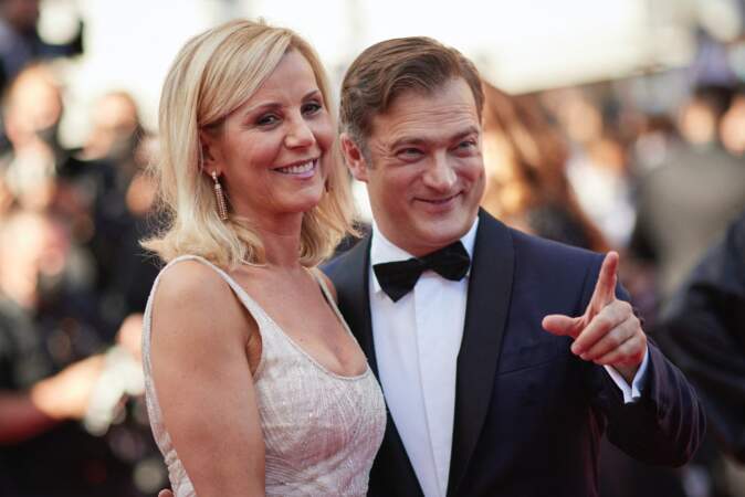 Laurence Ferrari et son mari Renaud Capuçon le 9 juillet 2021 à Cannes