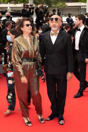Christian Louboutin à la montée des marches du film «The French Dispatch» lors du 74ème festival de Cannes, le 12 juillet 2021.