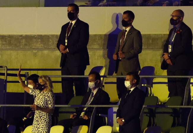 Pour immortaliser le moment, Emmanuel Macron a pris des photos pendant la cérémonie d'ouverture des JO, de Tokyo, ce 23 juillet