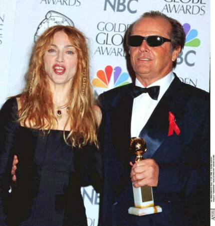 En 1998, à l'occasion des Golden Globes, où Madonna a décerné la statuette du Meilleur acteur à Jack Nicholson.