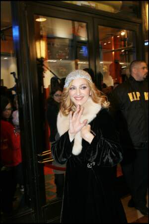 La chanteuse Madonna au VIP Room de Paris en 2005
