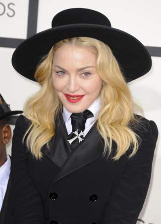 Madonna à la 56eme cérémonie des Grammy Awards à Los Angeles le 26 janvier 2014