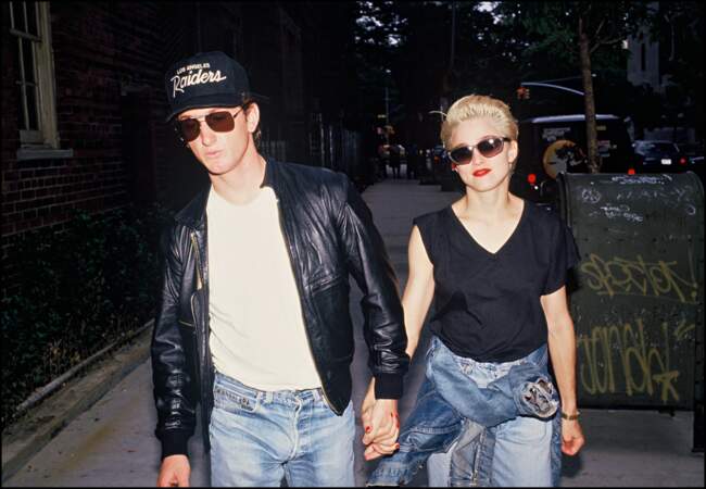 Madonna et Sean Penn le 12 août 1987