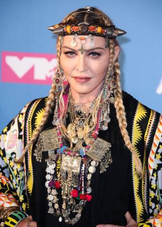Madonna à la cérémonie MTV Video Music Awards à New York, le 20 aout 2018.