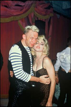 Madonna et Jean-Paul Gaultier en 1990