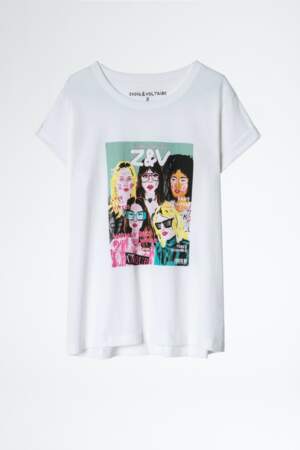 Tee-shirt Anya Band of Sisters, Zadig & Voltaire, 85 €.