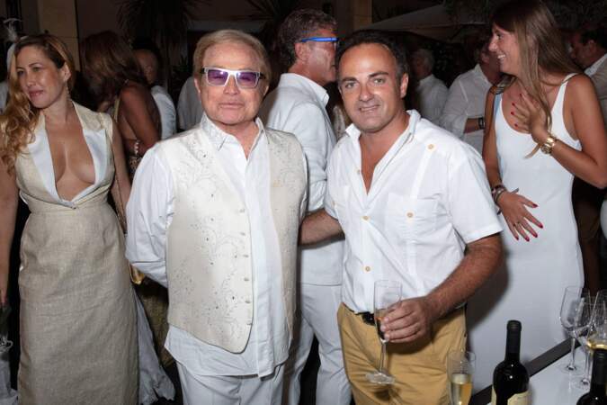 Orlando et Laurent Amar lors de la fête d'anniversaire de Massimo Gargia, le 20 août