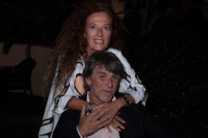 Tex et sa femme Béatrice étaient présent au 81 ans de Massimo Gargia organisé par l'hôtel de Paris à Saint-Tropez, le 20 août 