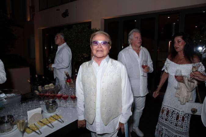 Orlando lors de la fête d'anniversaire de Massimo Gargia, le 20 août à l'hôtel de Paris à Saint-Tropez