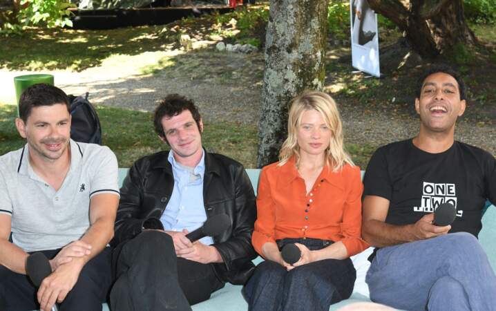 Mélanie Thierry et l'équipe du film "Une vraie famille" lors du 14ème festival du Film Francophone d'Angoulême.