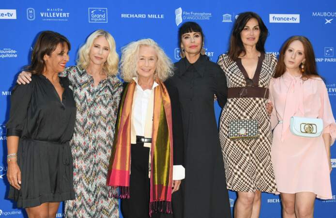 Mathilda May et Helena Noguerra sont venues présenter le film "Le chemin du bonheur", aux côtés de Tania Garbarski, Pascale Arbillot, Brigitte Fossey et Roxane Duran, le vendredi 27 août 2021