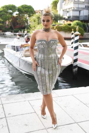 Bebe Rexha au défilé Dolce & Gabbana à Venise, le 29 août 2021