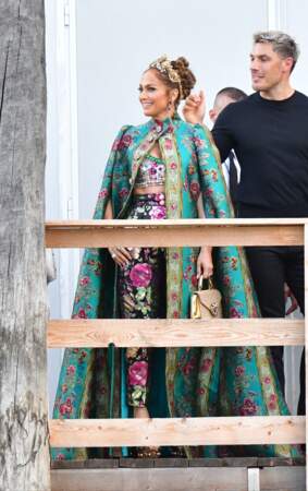 Jennifer Lopez au défilé Dolce & Gabbana à Venise, le 29 août 2021