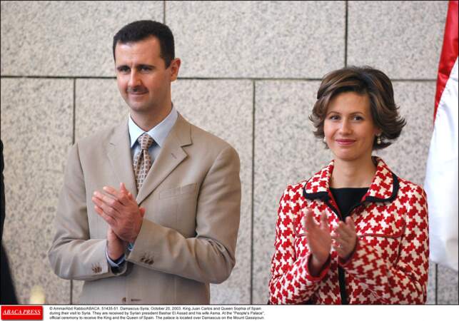 Le président syrien Bashar Al Assad et son épouse Asma