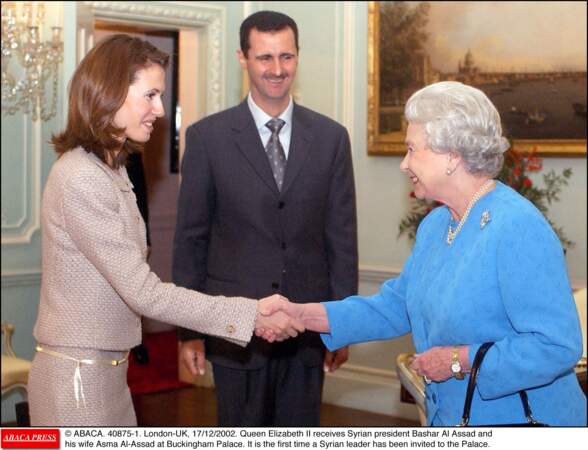 La famille Al-Assad avec la reine 