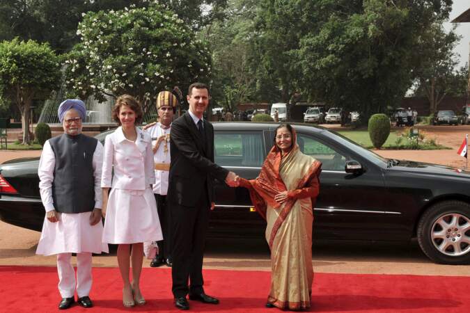 Bashar Al Assad et son épouse Asma en Inde