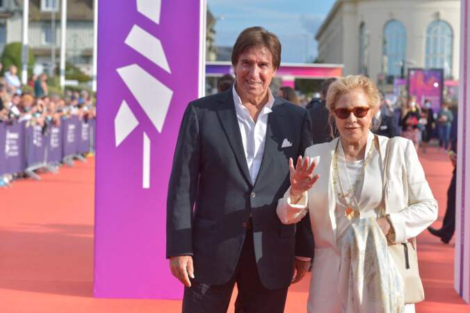 Sylvie Vartan et Tony Scotti sont arrivés pour le dernier jour du 47e Festival de Deauville, le 11 septembre 2021. 