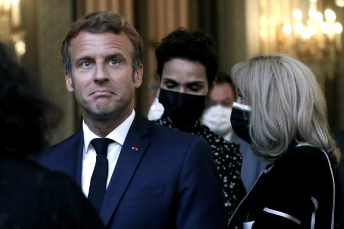 Emmanuel Macron a inauguré cette exposition à l'Élysée le 13 septembre, en présence de sa femme et de Farida Khelfa 