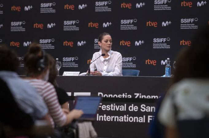 Marion Cotillard présentait son dernier film "Bigger than Us and Donostia Award" en Espagne. 