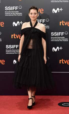 Marion Cotillard lors de la soirée d'ouverture du 69ème Festival international du film de San Sebastian.