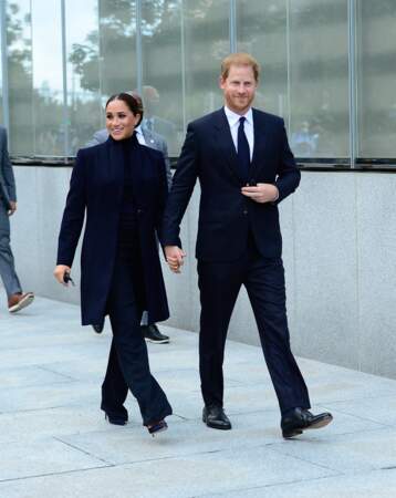 Meghan Markle et le prince Harry le 23 septembre 2021, premier jour de leur voyage à New York