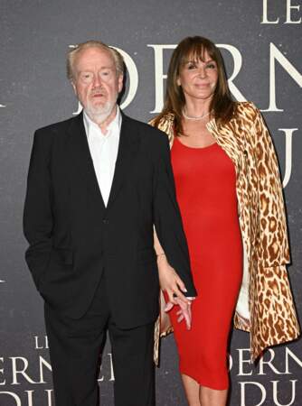 Le réalisateur Ridley Scott était venu accompagné de sa femme, Giannina Facio, pour l'événement. 