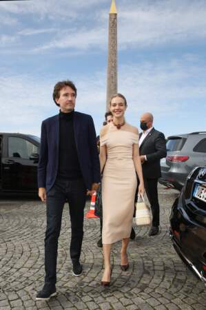 Natalia Vodianova et son mari Antoine Arnault au défilé Dior printemps/été 2022